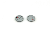 Nouveaux pistons d'amortisseurs plastiques de précision gris (1.4 x 6 trous) (2) SWORKZ