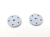 Nouveaux pistons d'amortisseurs plastiques de précision gris (1.3 x 5 trous) (2) SWORKZ