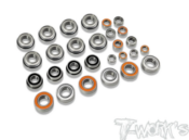 Kit complet de roulements étanches pour Associated RC8B4 (28 pièces) T-WORK'S