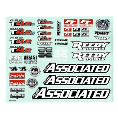 Décalques T4.2/T4.2e TEAM-ASSOCIATED
