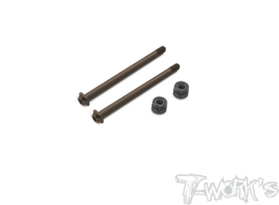 Axes de fusées avants verrouillables pour Kyosho MP10 (la paire) T-WORK'S