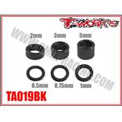 Entretoises aluminium M4 (4x6 tailles) T-WORK'S