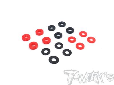 Set de rondelles d'empattement pour HB (0.5/1.1/1.5/2mm) (16pcs) T-WORK'S