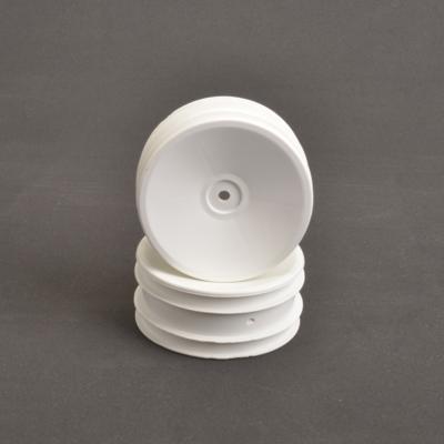 Jantes 2.2 avant 4WD pleine blanches hex. 9/16 (2) SCHUMACHER