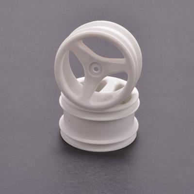 Jantes Arr. 3 branches blanches (2) CAT/FBL 14mm SCHUMACHER