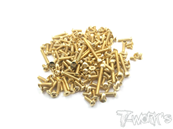 Kit complet de vis acier nitride doré pour Tekno EB 48 2.0 (138pcs)