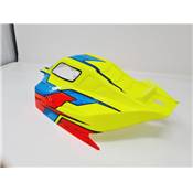 Carrosserie peinte "Vision" Jaune/Orange/Bleu FLUO pour Sworkz S35-3E ou S35-4E ou MBX8Eco BITTYDESIGN