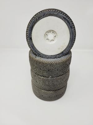 PNEUS J-ZERO GOMME Composite SuperSoft MONTÉS SUR JANTES BLANCHES (4) - 10% D'USURES JETKOPOWER