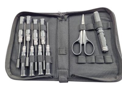 Trousse à outils 10 pieces (colorie des manches pouvant varier Noir/rouge/bleu) WS-LINE