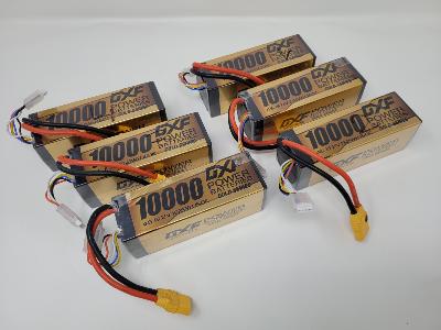 OCCASION-Lipo 4s 10000mAh 150C Gold series prise XT-90 (vendu à l'unité) DXF-POWER