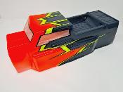 CARROSSERIE ET48 2.0 ROUGE/GRIS PEINTE POUR TEKNO ET48 2.0