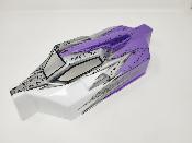 CARROSSERIE EB48 2.x BLANC/SILVER/VIOLET PEINTE POUR EB48 2.0 - 2.1 TEKNO-RC