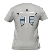 T-SHIRT GRIS CLAIR - MOTIF TRIPLE LOGO TEKNO-RC