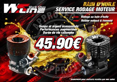 Option Rodage Moteur thermique Nitro 0.21 au Bain d'huile WS-LINE