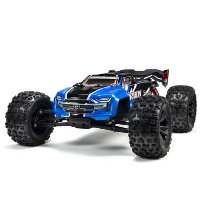 KRATON 6S 1/8e V5 4WD BLX Speed Monster Truck with Spektrum Firma RTR, Bleu ARRMA