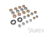 Kit complet de roulements étanches pour HB D819/RS (24pcs) T-WORK'S