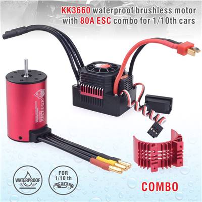 Combo 1/10eme Variateur 80 Amp + Moteur Brushless 3665 3500kV SURPASS HOBBY