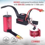 Combo 1/10eme Variateur 80 Amp + Moteur Brushless 3665 3100kV SURPASS HOBBY