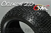 Pneus Crunch 2.0 arrière Jaune seul (la paire) 6-MIK