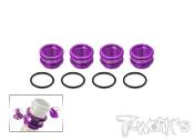 Molettes d'amortisseurs 16mm Longues (+11mm) ( AE/Mugen/Kyosho/SWORKZ/Infinity/HN ) (4) (choix de couleur) T-WORK'S