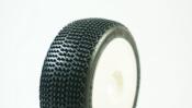 PNEUS 1/8E "LOOPER" MONTÉS-COLLÉS SOFT T3 SUR JANTES BLANCHES