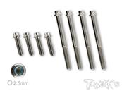 Kit de vis 3.5mm titane pour cellule E/D817 (8) T-WORK'S