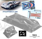 Carrosserie 1/10e PORSCHE P956 "ROTHMANS" (non peinte) TEAM C