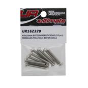 Vis M3 x 20mm têtes bombées (10) ULTIMATE RACING