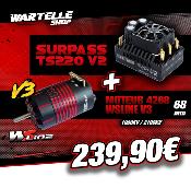 Combo variateur TAURUS 220 Amp + Moteur WSLine 4268 2025 V3 (KV au choix) WS LINE