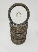 PNEUS SCRATCH GOMME VERT MONTÉS SUR JANTES BLANCHES (4) - 5% D'USURES 6-MIK