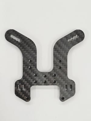 Tour d'amortisseur arrière 5mm carbone EB48 2.2 LR PROD