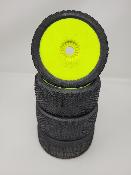 PNEUS MAGMA 2.0 GOMME BLEU MONTÉS SUR JANTES JAUNES (4) - 15% D'USURES 6-MIK