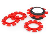 JCONCEPTS - Elastiques de collage JConcepts rouges pour 1/10 , SCT et 1/8 buggy (4)