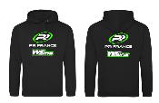 SWEAT  WS LINE / PR RACING - NOIR/VERT 280GR - Taille au choix WS-LINE