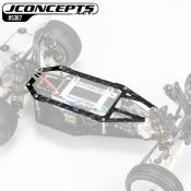 Platine carbone FORGE Bleu pour RC10 1991 Stealth J-CONCEPT