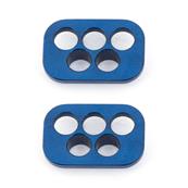 B6 Aluminium rear hub link inserts Team Associated