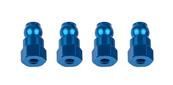Fixations d'amortisseurs aluminiums bleues 10mm (2) B74/B74.1/B74.1D TEAM-ASSOCIATED