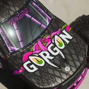 GORGON 4X2 MEGA 550 Brushed Monster Truck RTR avec batterie et chargeur, PURPLE - ARRMA