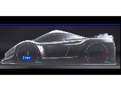 Carrosserie 1/8 GT7 avec aileron Type S (1.0mm) transparente BLITZ