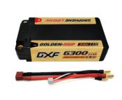 Lipo Batterie 2S 7.6V 6300mAh 140C Gold-NGP 5mm avec cordon DEAN