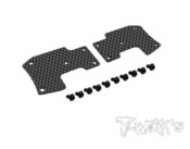 Plaque carbone de triangles arrière 2mm pour D8 (2) T-WORK'S