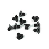 Vis têtes fraisées M4x6mm noires (10) TEKNO-RC