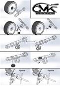 Clé à roues + 5 écrous de roues borgnes 6-MIK