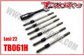 Kit de pas inversés titane "Hybrid" Losi-22 T-WORK'S