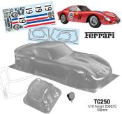 Carrosserie 1/10e FERRARI F250 GTO 190mm (non peint) TEAM-C