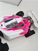 Carrosserie VSE Rose/Blanc peinte pour Hobao VSE