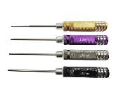 Lot de 4 Tournevis Hexagonal embout acier 1.5/2.0/2.5/3.0 mm (gold/purple/grey/black) WS-LINE