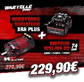 Combo Variateur XR8 PLUS 150 Amp + Moteur 4274 V2 (KV au choix) WS-LINE