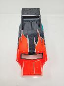 CARROSSERIE ET48 2.x ROUGE/GUN METAL/TURQUOISE PEINTE POUR ET48 2.0 - 2.2 TEKNO-RC
