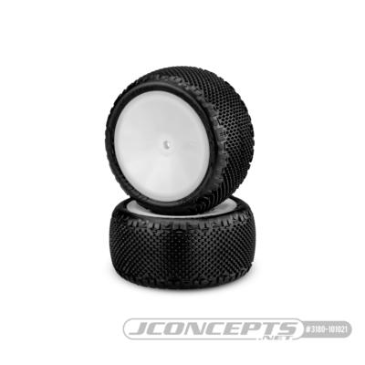 Pneus Pin Swag - 1/10 Buggy Arriere 4x2/4x4 monté-collé sur jante Blanche - Pink J-CONCEPTS